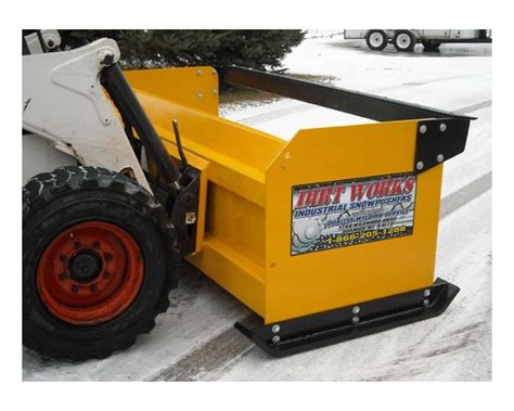 skid steer snow pusher rental|Service Pump.